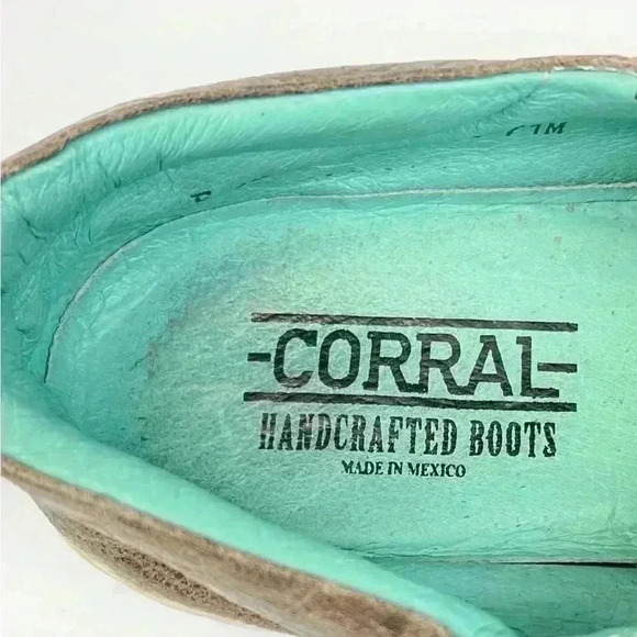 Corral E1560 Women’s Embroidery Brown & Black Inlay Sneaker E1560 Size 7.5 - Picture 5 of 9